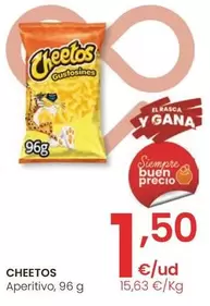 Oferta de Cheetos - Aperitivo por 1,5€ en Eroski