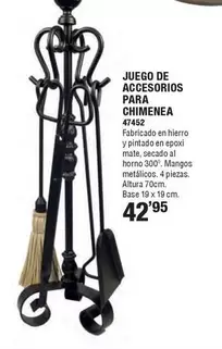 Oferta de Juego De Accesorios Para Chimenea por 42,95€ en Ferrcash