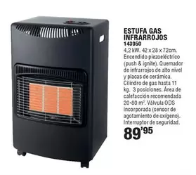 Oferta de Estufa Gas Infrarrojos por 89,95€ en Ferrcash