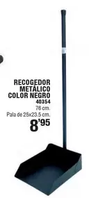 Oferta de Recogedor Metalico Color Negro por 8,95€ en Ferrcash