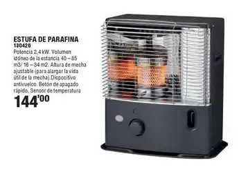 Oferta de Estufa De Parafina   por 144€ en Ferrcash