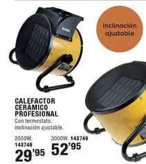 Oferta de Calefactor Ceramico Profesional por 29,95€ en Ferrcash