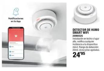 Oferta de Detector De Humo Smart Wifi por 24,95€ en Ferrcash