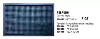 Oferta de Felpudo por 7,95€ en Ferrcash