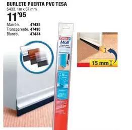 Oferta de Tesa - Burlete Puerta Pvc por 11,95€ en Ferrcash