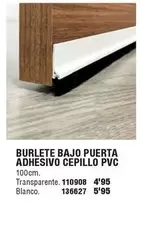 Oferta de Burlete Bajo Puerta Adhesivos Cepillo PVC  en Ferrcash