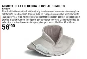 Oferta de Almohadilla Electrica Cervical Hombres por 56,9€ en Ferrcash