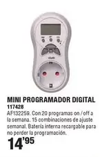 Oferta de Mini Programador Digital por 14,95€ en Ferrcash