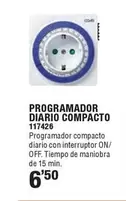 Oferta de Programador Diario Compacto por 6,5€ en Ferrcash