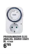 Oferta de Programador Elec Analog Diario Coati Bl por 6,95€ en Ferrcash