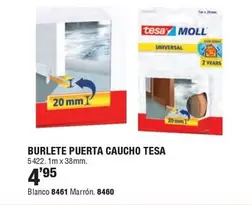 Oferta de Tesa - Burlete Puerta Caucho por 4,95€ en Ferrcash