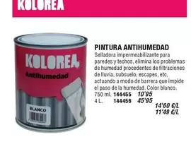 Oferta de Kolorea - Pintura Antihumedad en Ferrcash