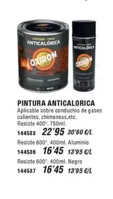 Oferta de Pintura Anticalorica en Ferrcash