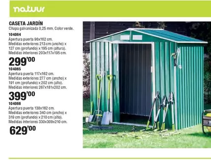 Oferta de Natuur - Caseta Jardín en Ferrcash