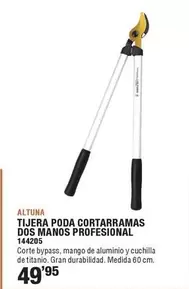 Oferta de Altuna - Tijera Poda Cortarramas Dos Manos Profesional por 49,95€ en Ferrcash