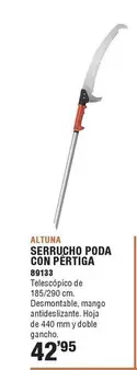 Oferta de Altuna - Serrucho Poda Con Pértiga por 42,95€ en Ferrcash