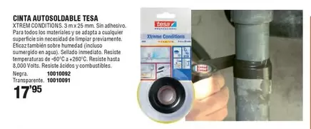 Oferta de Tesa - Cinta Autosoldable  por 17,95€ en Ferrcash