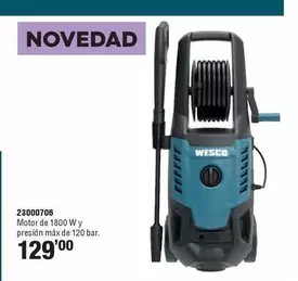 Oferta de Wesco - 23000706 Motor De 1800 Wy Presión Máx De 120 Bar por 129€ en Ferrcash