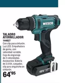 Oferta de Wesco - Taladro Atornillador por 64,95€ en Ferrcash