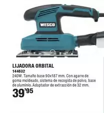 Oferta de Wesco - Lijadora Orbital por 39,95€ en Ferrcash