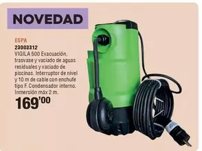 Oferta de Espa - 23003312 Vigila 500 Evacuación, Trasvase Y Vaciado De Aguas Residuales Y Vaciado De Piscinas por 169€ en Ferrcash