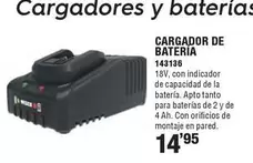 Oferta de Cargador De Bateria por 14,95€ en Ferrcash