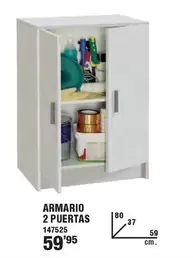 Oferta de Armario 2 Puertas por 59,95€ en Ferrcash