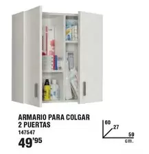 Oferta de Armario Para Colgar 2 Puertas por 49,95€ en Ferrcash