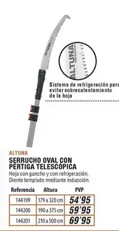 Oferta de Altuna - Serrucho Oval Con Perriga Telescopica en Ferrcash