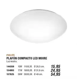 Oferta de Philips - Plafón Compacto Led Moire en Ferrcash