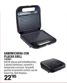 Oferta de Sandwichera Con Placas Grill por 22,95€ en Ferrcash