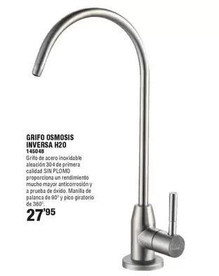 Oferta de Grifo Osmosis Inversa H20 por 27,95€ en Ferrcash