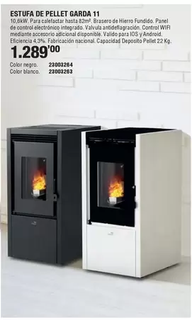 Oferta de Estufa De Pellet Gara 11 por 1289€ en Ferrcash