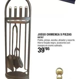 Oferta de Juego Chimenea 5 Piezas por 39,95€ en Ferrcash