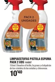 Oferta de Limpiaestufas Pistola Espuma Pack 2 UDS  por 10,4€ en Ferrcash