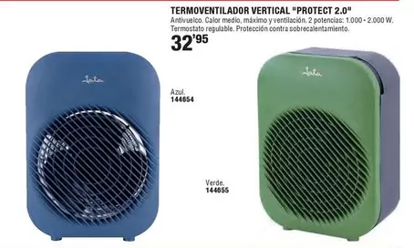 Oferta de Sonedas - Termoventilador Vertical Protect 2.0 por 32,95€ en Ferrcash