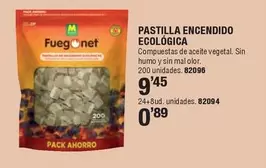 Oferta de Fuegonet - Pastilla Encendido Ecologica  por 9,45€ en Ferrcash