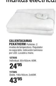 Oferta de Pekatherm - Calientacamas por 24,95€ en Ferrcash