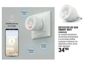 Oferta de Detector De Gas Smart Wifi por 34,95€ en Ferrcash