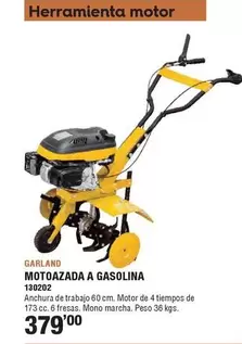 Oferta de Garland - Motoazada A Gasolina  por 379€ en Ferrcash