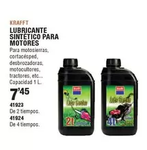 Oferta de Kraft - Lubricante Sintetico Para Motores por 7,45€ en Ferrcash