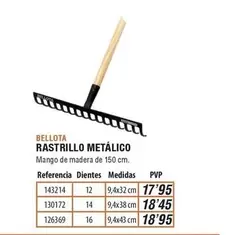 Oferta de Bellota - Rastrillo Metálico en Ferrcash