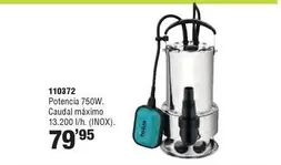 Oferta de Natuur - 110372 Otencia 750W Caudal Máximo por 79,95€ en Ferrcash