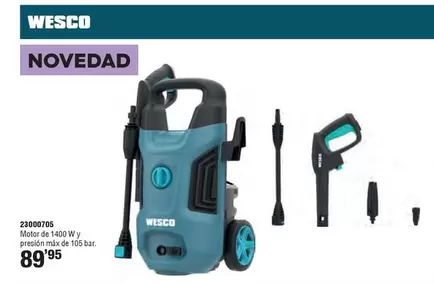 Oferta de Wesco - 23000705 Motor De 1400 Wy Presión Máx De 105 Bar por 89,95€ en Ferrcash