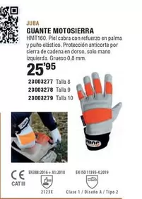 Oferta de Juba - Guante Motosierra por 25,95€ en Ferrcash