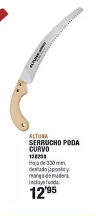 Oferta de Altuna - Serrucho Poda Curvo por 12,95€ en Ferrcash