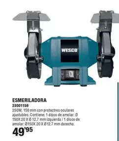 Oferta de Wesco - Esmeriladora por 49,95€ en Ferrcash