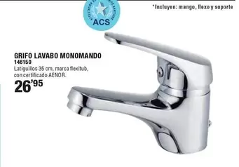 Oferta de Grifo Lavabo Monomando por 26,95€ en Ferrcash