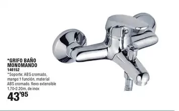 Oferta de Grifo Baño Monomando por 43,95€ en Ferrcash