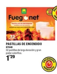 Oferta de Fuegonet - Pastillas De Encendido por 1,29€ en Ferrcash